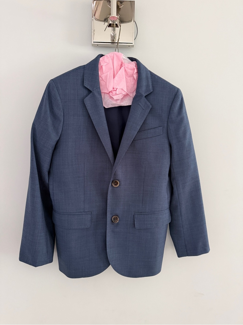 Crewcuts Ludlow Boys Navy Blue Two-Button Suit Jacket & Pants